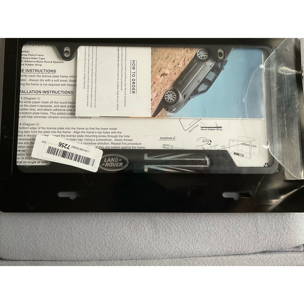 Brand new Land Rover license plate cover
